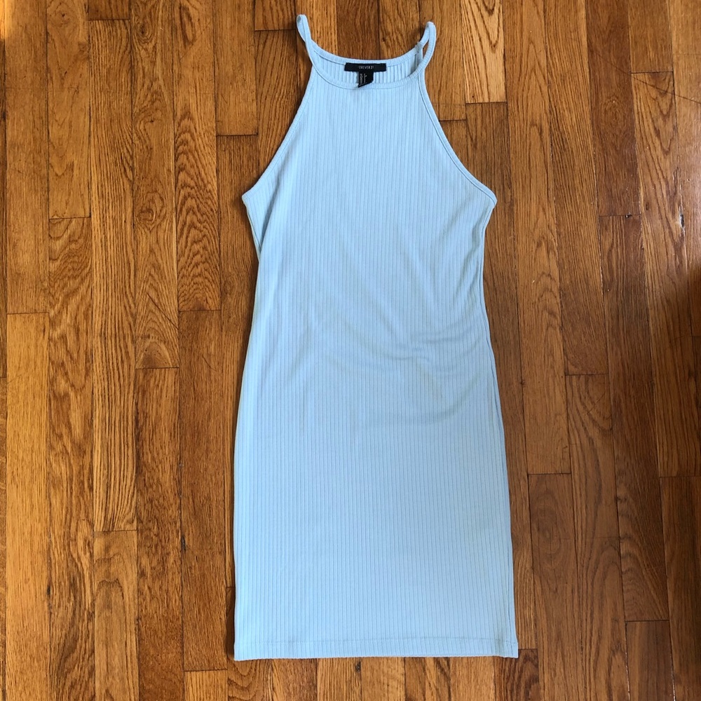 Fitted light blue dress knee length  MAKE AN OFFER